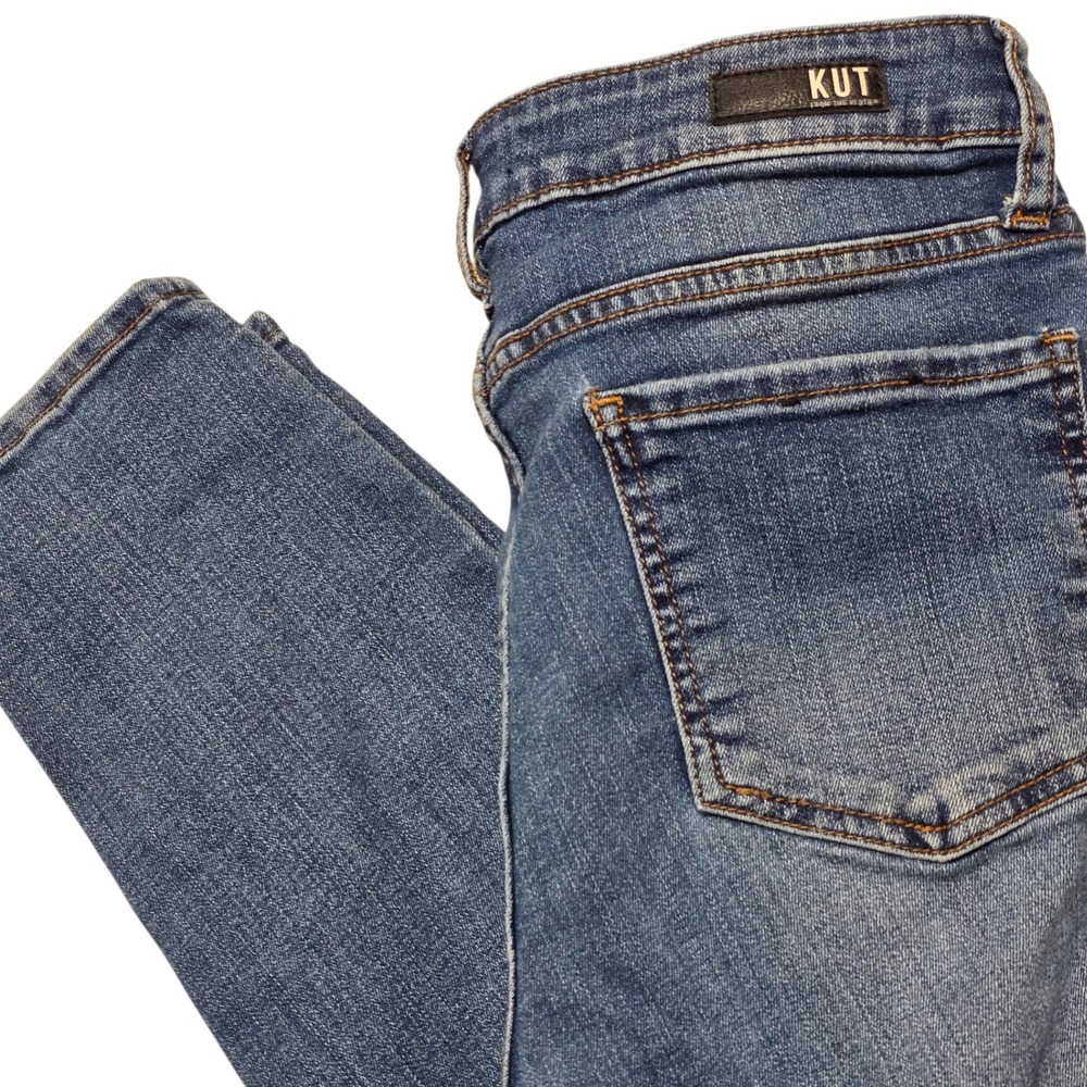Kut from the Kloth Diana Skinny Jeans Women 8 Blue Denim Stretch Mid Rise Slim‎